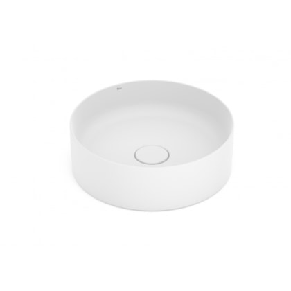 Cuba de Apoio Redonda Sem Mesa Terra T2 Branco Matte Roca 39cm