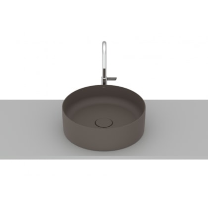 Cuba de Apoio Redonda Sem Mesa Terra T2 Café Roca 39cm