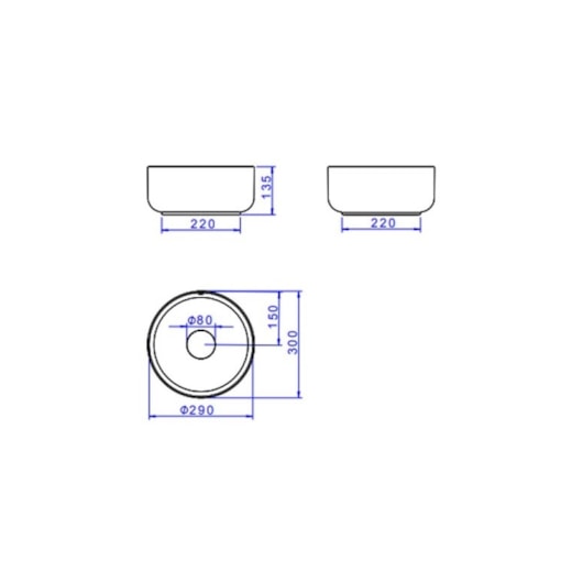 Cuba De Apoio Redonda Slim Branco Deca 30cm - Imagem principal - 2b7b67f3-7920-4fd6-9efd-143c860a7b7c