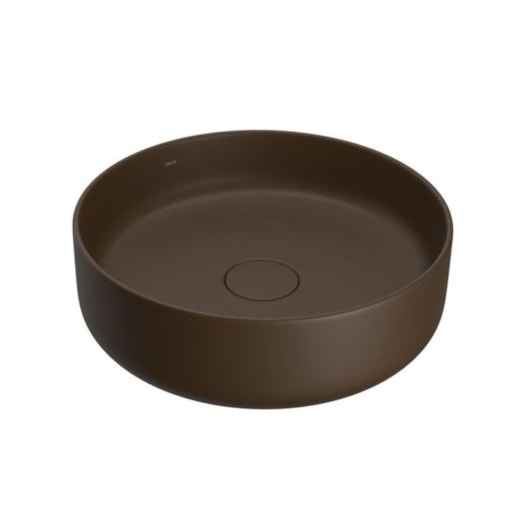 Cuba De Apoio Redonda Slim Marrom Fosco Deca 40cm - Imagem principal - 043e3e9c-a81e-4723-8afa-cfa94b9623ef