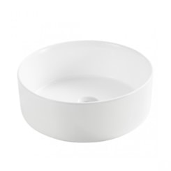 Cuba de Apoio Redonda Sobrepor Sem Mesa Branco Lexxa 30,5x15cm