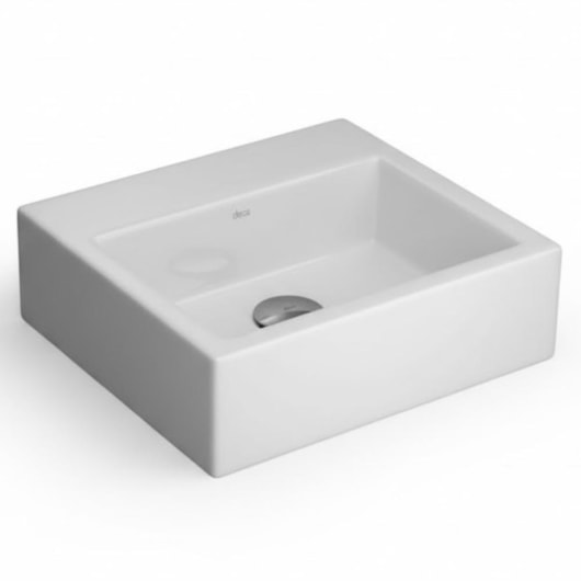 Cuba De Apoio Retangular 35x32cm Com Mesa L7300 Branco Deca - Imagem principal - 60b6aab9-e30e-4a74-861d-086a842b0729