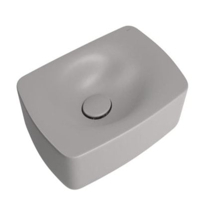 Cuba De Apoio Retangular 50cm Liquid Soft Antrácite Deca 50cm