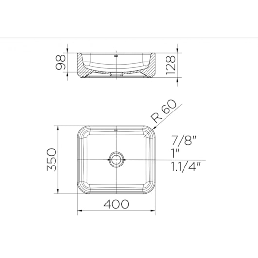 Cuba De Apoio Retangular Branco Docol 40x35x12,8cm - Imagem principal - 117bac43-ae87-4a9f-ae8e-c1aeee32f2f9