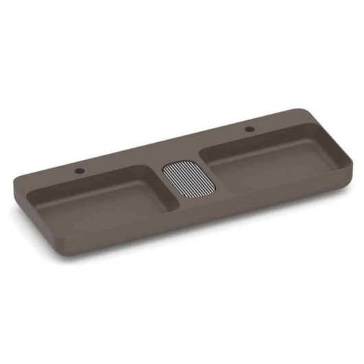 Cuba de Apoio Retangular com Mesa e Válvula Oculta 7/8 Infinity 110x42cm Café Roca - Imagem principal - 8f5bfe67-2dea-430f-a86e-cf2b1ce2a51c