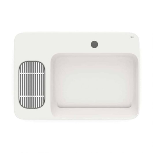 Cuba de Apoio Retangular com Mesa e Válvula Oculta 7/8 Infinity 60x42cm Beige Roca - Imagem principal - 086ff221-3b91-4019-a934-eba04c568562