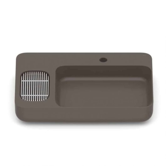 Cuba De Apoio Retangular com Mesa e Válvula Oculta 7/8 Infinity Café Roca 60x42cm - Imagem principal - 5f1e7740-1248-4bcc-a141-d35b1e1d68c5