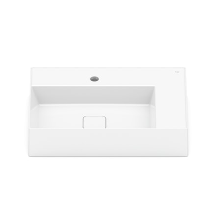 Cuba de Apoio Retangular Com Mesa Platinum P8 60x42cm Branco Incepa