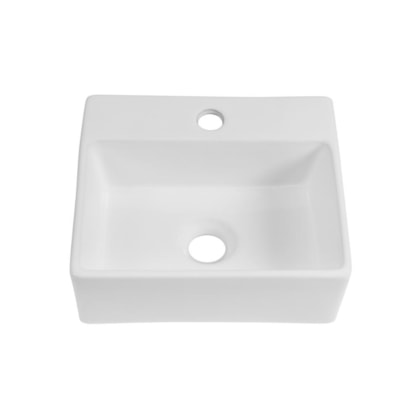 Cuba De Apoio Retangular Com Mesa Premium Branco Hervy