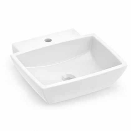 Cuba De Apoio Retangular Suite 45x45cm Branco Incepa