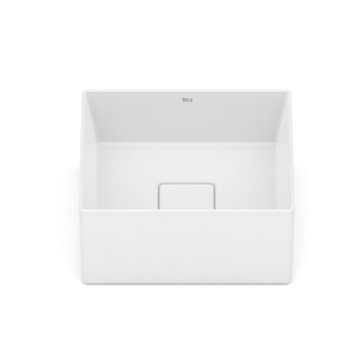 Cuba de Apoio Sem Mesa T3 Terra Blanco Mate Roca 30x30cm - Imagem principal - 7881cb76-5481-4e41-8856-0e9c9fdcc9cc