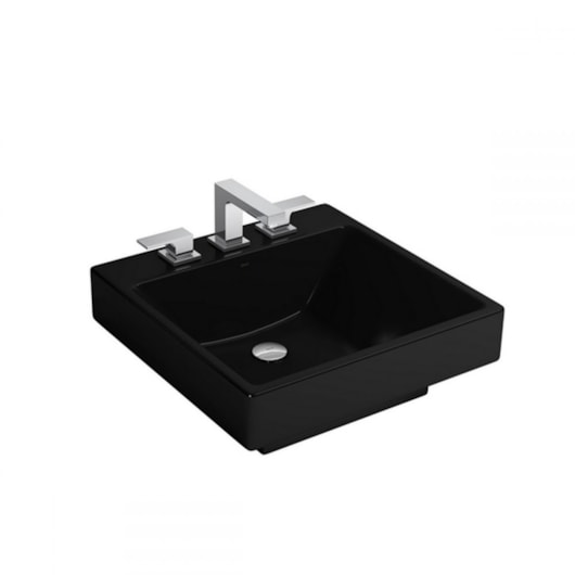 Cuba De Apoio/sobrepor Quadrada 50cm L98 Com Mesa Ébano Deca - Imagem principal - 429c02b3-bccd-45e2-88f8-730a585666b0