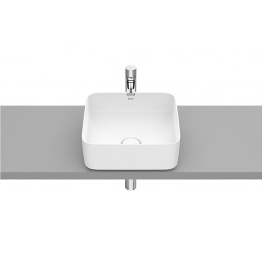 Cuba De Apoio Válvula 7/8 Square Inspira Blanco Mate Roca 37x37cm - Imagem principal - e3040e90-6c8c-47ab-8b04-2e992bb7d21b