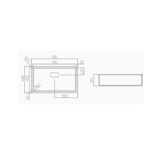 Cuba De Cozinha Inox Wish Com Chapa E Válvula Deca 78x44x20,1cm - Imagem principal - cffae2bd-65df-450a-85fa-2056a31e7d20