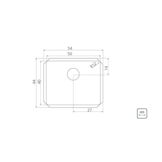 Cuba De Embutir Collection Quadrum Undermount Em Aço Inox Tramontina 50X40cm - Imagem principal - 4a7c35a5-369b-4857-997e-444fd6b28247