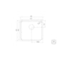 Cuba de embutir Design Collection Quadrum Undermount em Aço Inox com Acabamento Scotch Brite 45 U 45x40cm 94006/112 Tramontina - 49b3e59a-4554-4eeb-9681-f3b098e2f56e