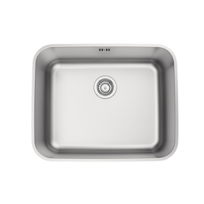 Cuba De Embutir Dora Aço Inox Escovado Com Válvula e Escape Tramontina 50x40cm