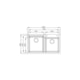 Cuba de Embutir Dupla Millare 86120 Undermount de Quartzo Branco 86x50x21,5 Debacco - 3e9ac3bf-77f2-4f9a-8418-e3b65ba3c723