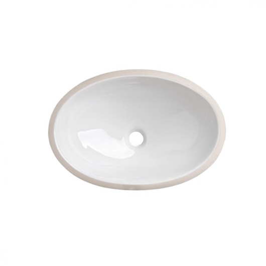 Cuba De Embutir Oval 49,5x33cm Branco Celite - Imagem principal - 6c823e09-b0c8-423a-94cf-e7d25766e672