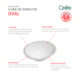 Cuba De Embutir Oval 49,5x33cm Branco Celite - b272f299-6053-48e5-8ec8-68d49706d426