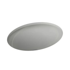 Cuba de Embutir Oval Cinza Real Deca 49X36,5cm