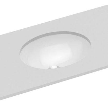Cuba De Embutir Oval Pequena 39x30cm Branca Incepa