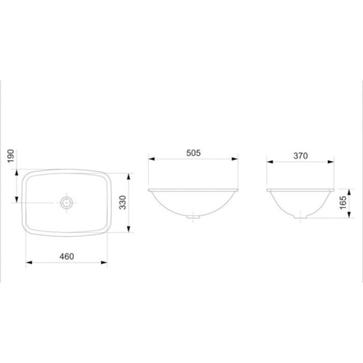 Cuba De Embutir Retangular Branco Incepa 51x37cm - Imagem principal - 5ea663b0-0d68-415c-a4ae-a9d3ad743dd8