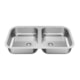 Cuba De Inox Dupla 74x40cm 4.1/2' Sem Válvula Polida Ghelplus - 2fce1f09-3053-4551-bcdd-60812ed208c7