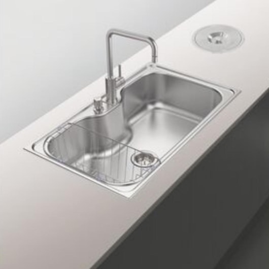 Cuba De Inox Morgana Max 4.1/2' Com Válvula E Acessórios Acetinada Tramontina 86x50cm - Imagem principal - b60bfabe-3d73-4659-8bc2-55eac697dabc