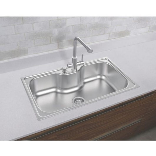 Cuba De Inox Morgana Max 86x50cm 4.1/2' Com Válvula 93801/122 Acetinada Tramontina - Imagem principal - 61a04de7-2a4b-403a-8675-c2de7ae73cfa