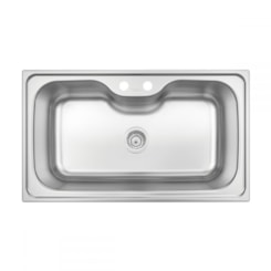 Cuba De Inox Morgana Max 86x50cm 4.1/2' Com Válvula 93801/122 Acetinada Tramontina