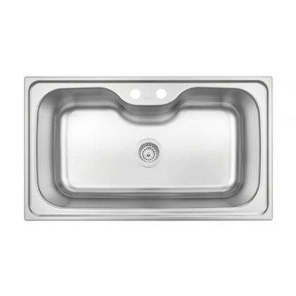 Cuba De Inox Morgana Max 86x50cm 4.1/2' Com Válvula 93801/122 Acetinada Tramontina