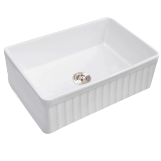 Cuba De Semi Encaixe De Porcelana Para Cozinha Cub2020c Branco Kromma 77x50x25cm - Imagem principal - 290b060f-9fef-42dd-9a76-fd07584144e7