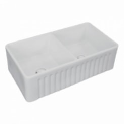 Cuba De Semi Encaixe De Porcelana Para Cozinha Cub2021c Branco Kromma 84x45x25cm