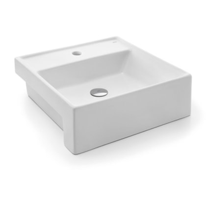 Cuba De Semi Encaixe Quadrada com Mesa 41x41cm Branca Docol