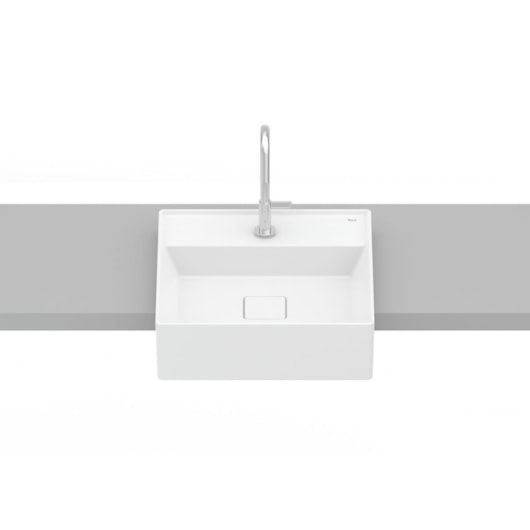 Cuba De Semi Encaixe T10 Terra Blanco Mate Roca 40x40cm - Imagem principal - 0092ebb0-34da-46a8-b2b2-2d0208185537