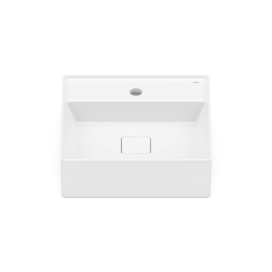 Cuba De Semi Encaixe T10 Terra Branco Matte Roca 40x40cm - Imagem principal - 0275ab04-d888-4414-8360-71712c8dc96e