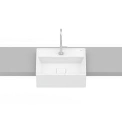 Cuba De Semi Encaixe T10 Terra Branco Matte Roca 40x40cm
