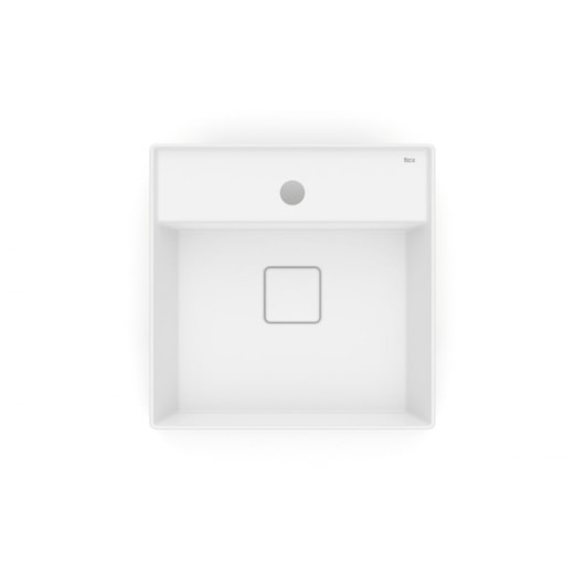 Cuba De Semi Encaixe T10 Terra Branco Matte Roca 40x40cm - Imagem principal - c7fb388c-2ab2-485c-bf16-28e4069e7f17