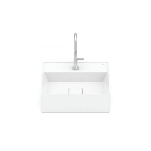 Cuba De Semi Encaixe T10 Terra Branco Roca 40x40cm - Imagem principal - 14e676ec-5418-4113-bfd4-4eeb8763dee2