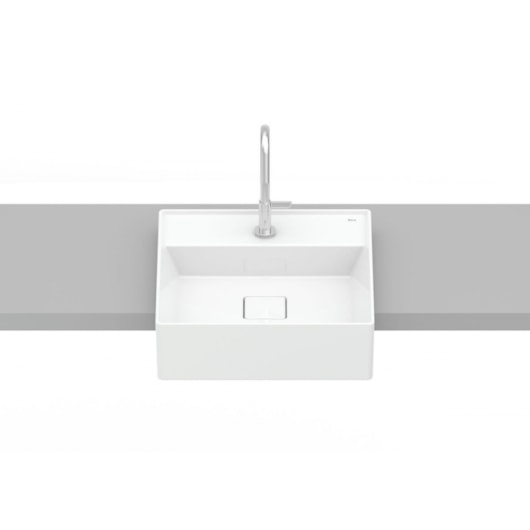 Cuba De Semi Encaixe T10 Terra Branco Roca 40x40cm - Imagem principal - 37335599-3454-430e-9a17-beb7d4071033