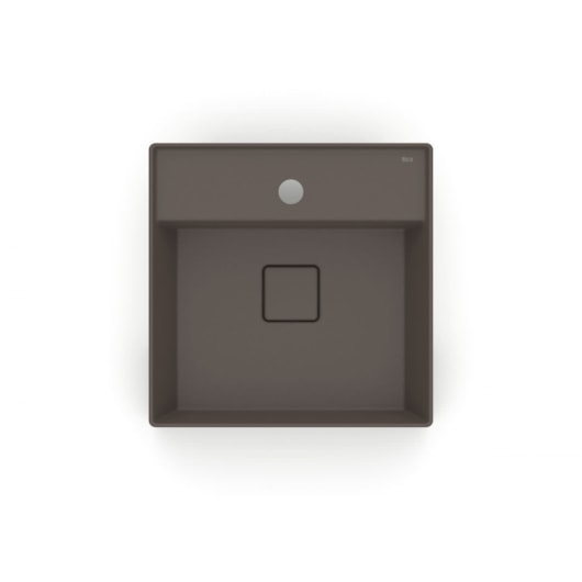 Cuba De Semi Encaixe T10 Terra Cafe Roca 40x40cm - Imagem principal - cf1547f4-2a77-4270-9f0c-cc0dc480486b