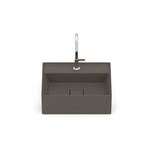 Cuba De Semi Encaixe T10 Terra Cafe Roca 40x40cm - Imagem principal - 10038f0c-c176-40ba-b6cc-a9ee2ee6d7fc