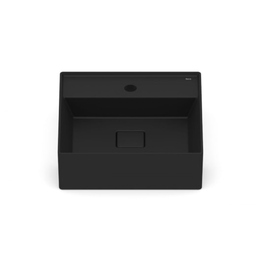 Cuba De Semi Encaixe T10 Terra Matte Black Roca 40x40cm - Imagem principal - 34ec78b9-f042-4cea-b38d-cfaeca55057c