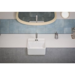 Cuba De Semiencaixe Optica CQ36 Branco Roca 36x34cm
