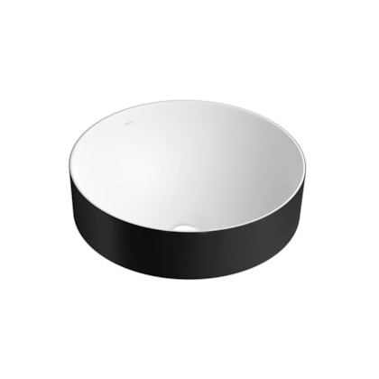 Cuba De Sobrepor Bicolor L1050 Ébano Fosco E Branco Deca