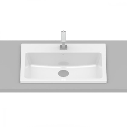 Cuba de Sobrepor Com Mesa Branca Roca 550x420 mm 