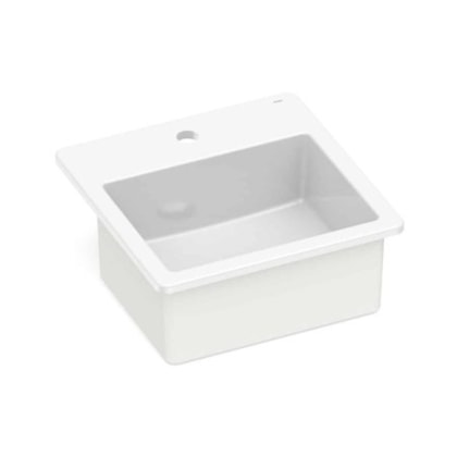 Cuba De Sobrepor Com Mesa Loft Q8 Branco Incepa 420x420 cm