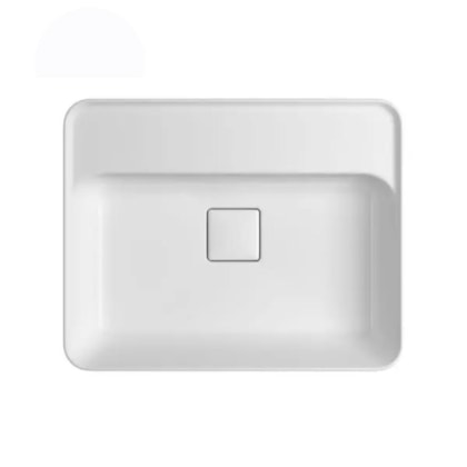 Cuba De Sobrepor Com Mesa Retangular Slim Branco Deca 50cm