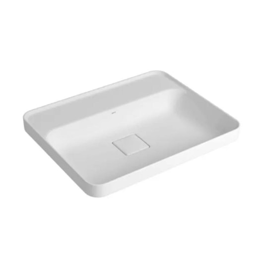 Cuba De Sobrepor Com Mesa Retangular Slim Branco Deca 50cm - Imagem principal - b3e6d33e-6fec-4c92-a9b7-a19b5b25b0e4